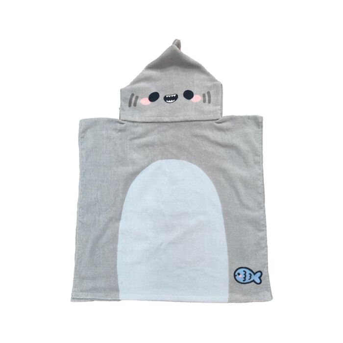 Serviette à capuche pour enfant - Adoramals Archie le Requin