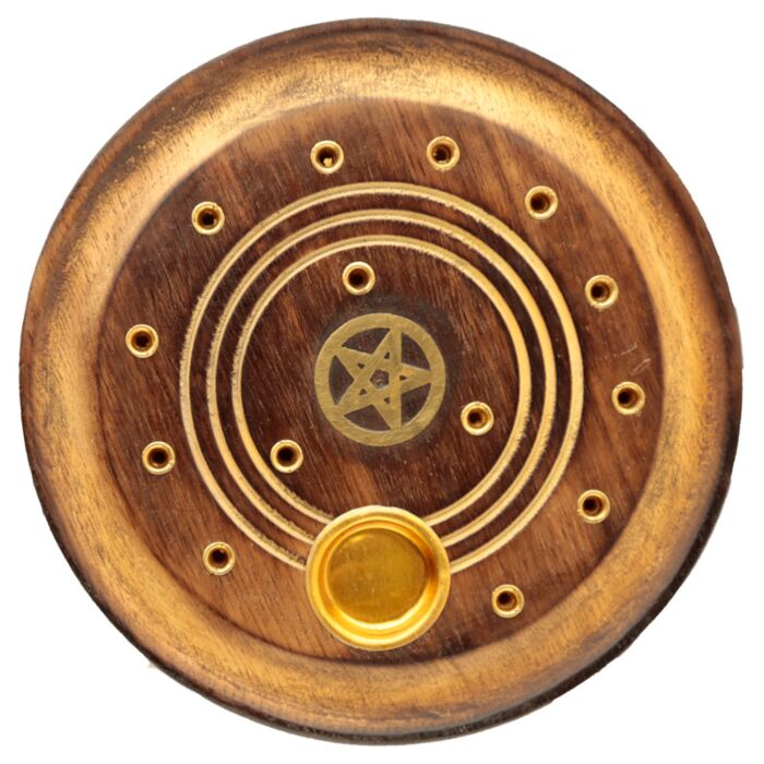 Porte-encens Attrape-cendre Bois de Manguier - Pentacle