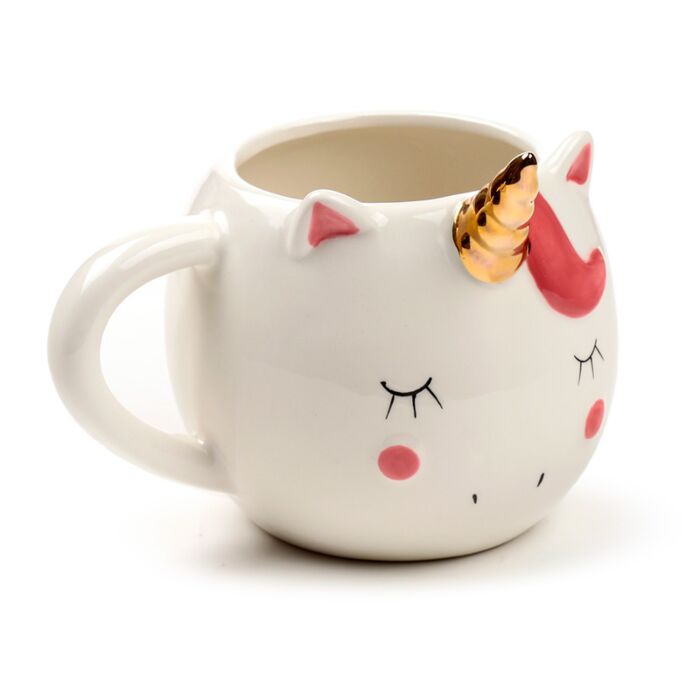 Mug en Céramique Blanche - Licorne Enchanted Rainbows