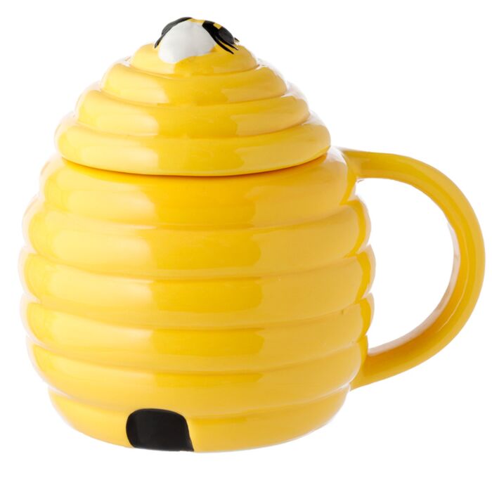 Mug Beehive en Forme de Nid d'Abeille avec Couvercle