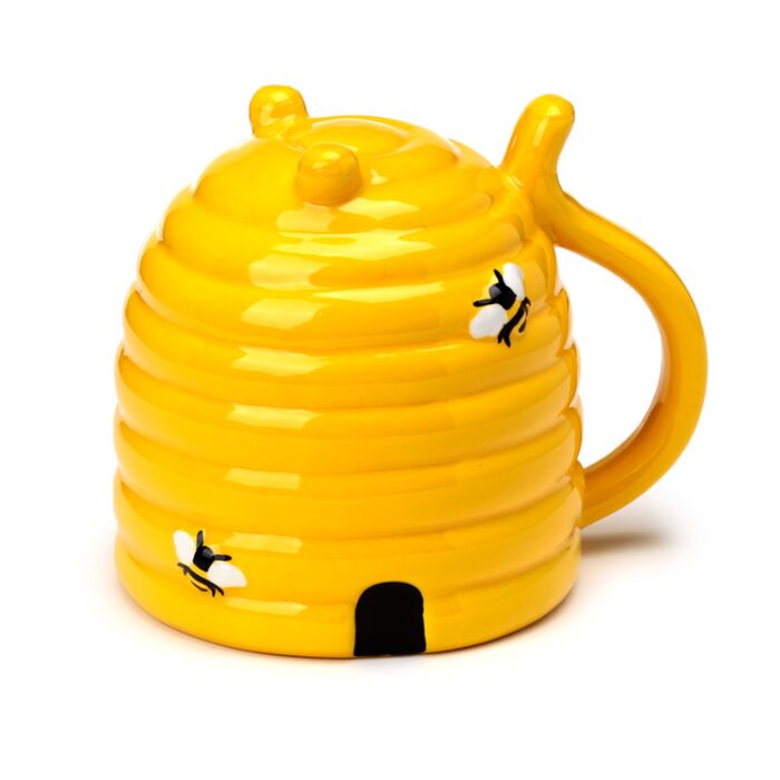 Mug Retournable Tête en Bas - Nid d'Abeille