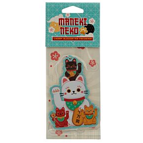 Désodorisant à Suspendre Maneki Neko - Chat Porte-bonheur Parfum Jasmin