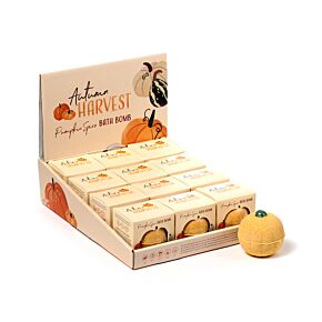 Bombe de Bain Citrouille dans sa boîte cadeau - Autumn Harvest