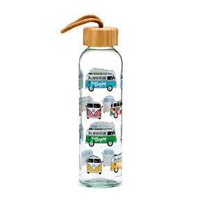 Bouteille en Verre (Gourde) 500ml - Volkwagen - Van Bus Combi VW T1 Été et Surf