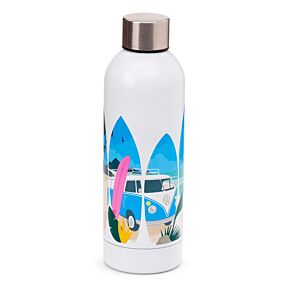 Gourde Isolée 530ml en Acier Inoxydable Volkswagen - Van Bus Combi VW T1 Waves Are Calling 