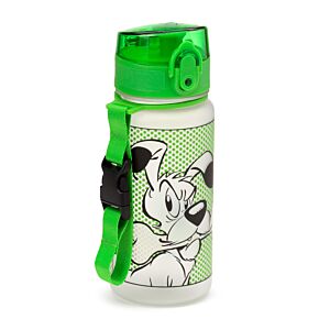 Gourde Enfant 350ml en Plastique Renforcé avec Couvercle à Bouton-poussoir - Astérix Idefix