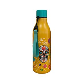 Gourde Isolée 500ml en Acier Inoxydable pour Boissons Chaudes ou Froides - Day of the Dead Jour des Morts