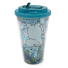 Verre PVC Double Paroi 500ml avec Paille & Couvercle - Moumine