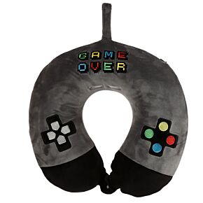 Coussin de Voyage Relaxeazzz Peluché Mémoire de Forme Game Over - Jeu Vidéo