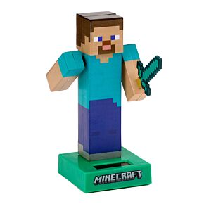 Figurine Solaire - Minecraft Steve