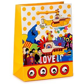 Sac Cadeau The Beatles Yellow Submarine - Sous-marin Jaune LOVE (Moyen)