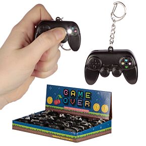 Porte-clé Sonore LED Game Over - Manette de Jeu Vidéo