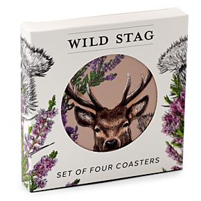 Lot de 4 Dessous de Verre en liège Wild Stag - Cerf