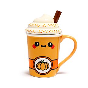 Mug avec Couvercle - Latte Citrouille Epicé Foodiemals 