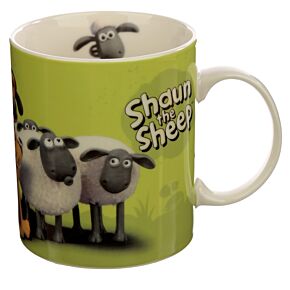 Mug en Porcelaine Trendre Shaun Le Mouton - Vert