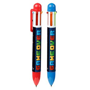 Stylo Multi-couleur Game Over - Jeu Vidéo (6 Colours)