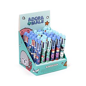 Stylo Multi-couleur (6 Couleurs) - Adoramals Sealife Vie Marine 