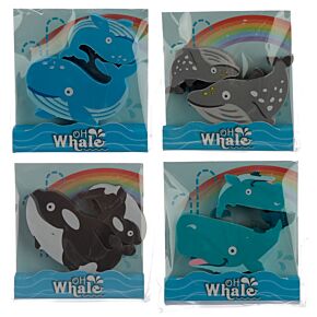 Lot de 2 Gommes - Baleine