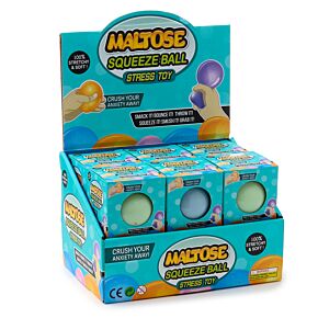 Squeezy Balle Anti stress phosphorescente en Maltose